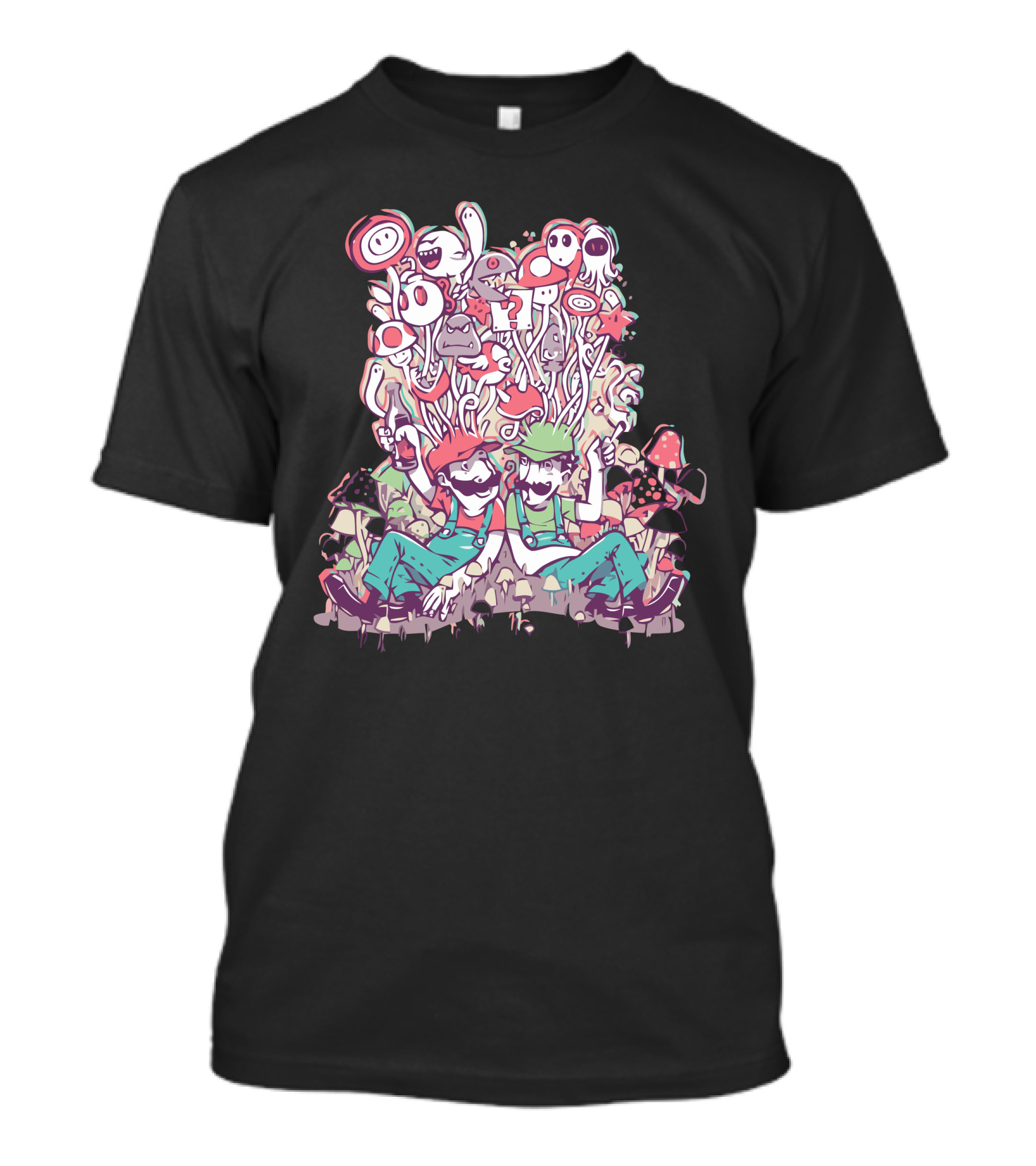 Mario And Luigi Mushroom Party T-Shirt