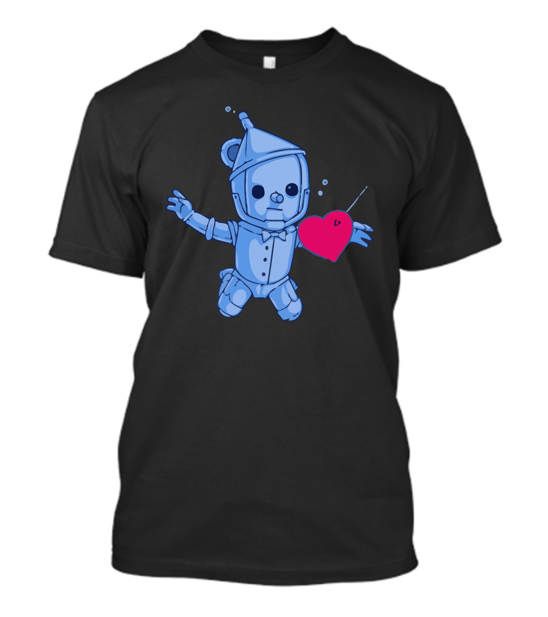 Tin Man Neverheart Robot Holding Red Heart T-Shirt