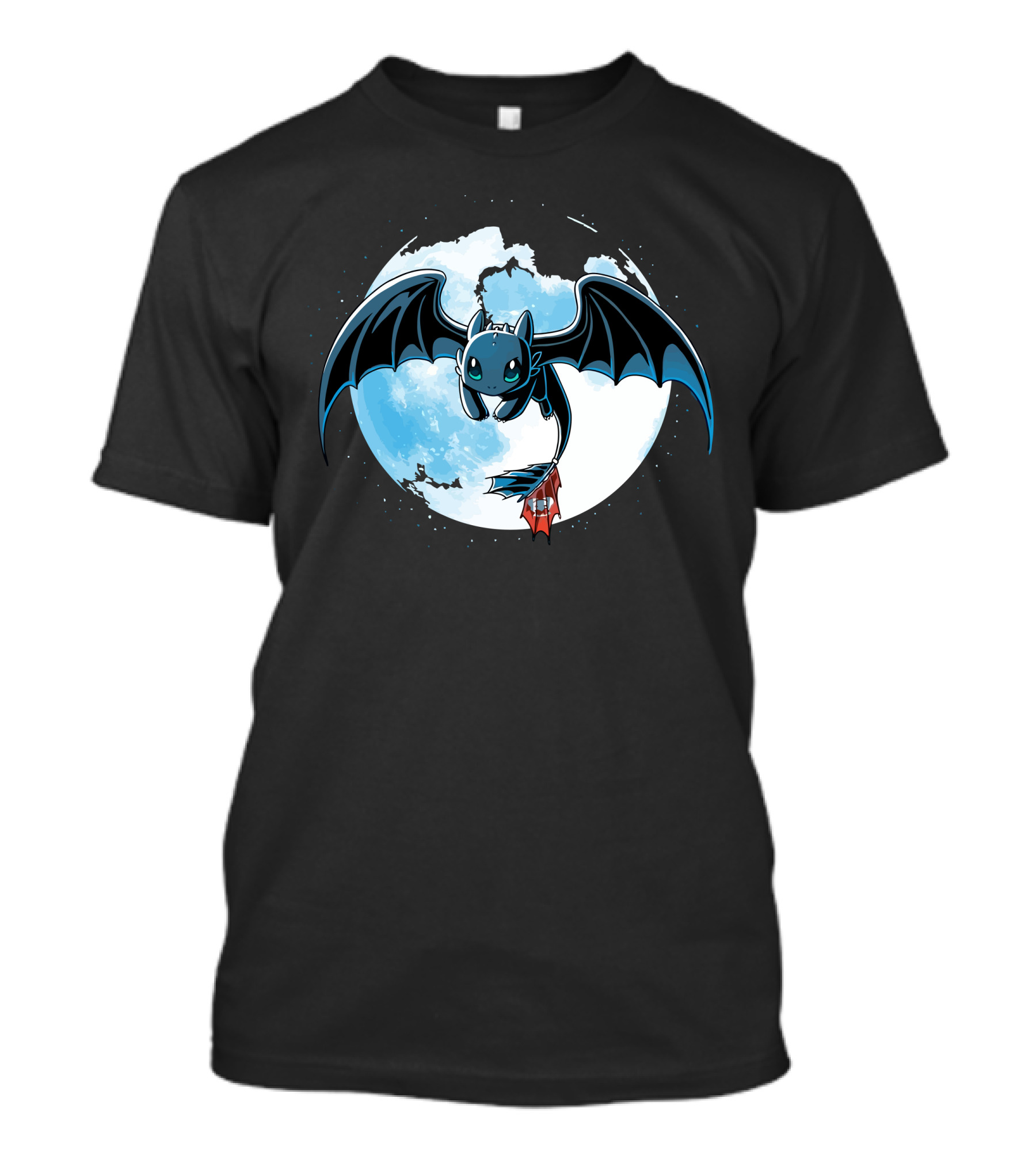 Night Fury How To Train Your Dragon Moon Flight T-Shirt