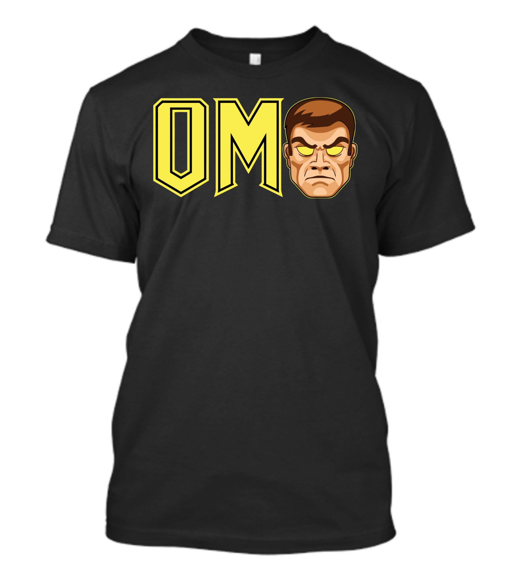 OMgodmode Hero Face Glowing Eyes T-Shirt