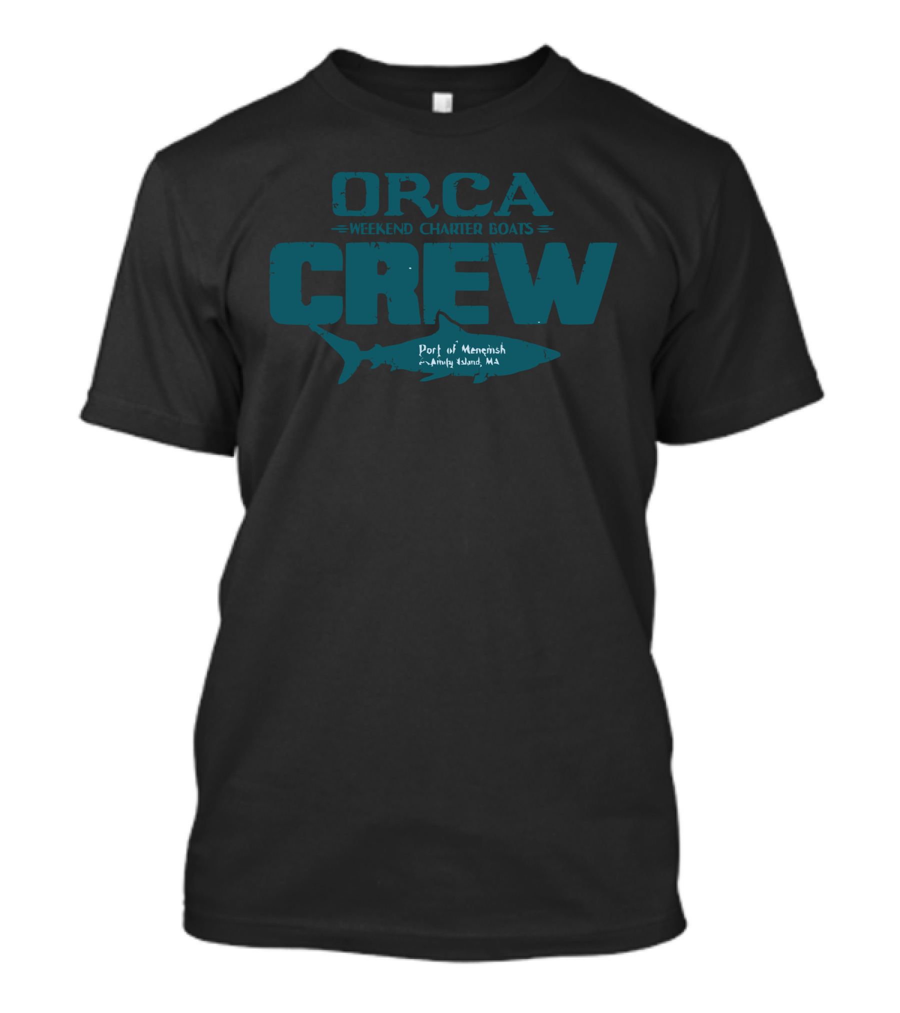 ORCA WEEKEND CHARTER BOATS CREW Port Of Amity Island MA T-Shirt