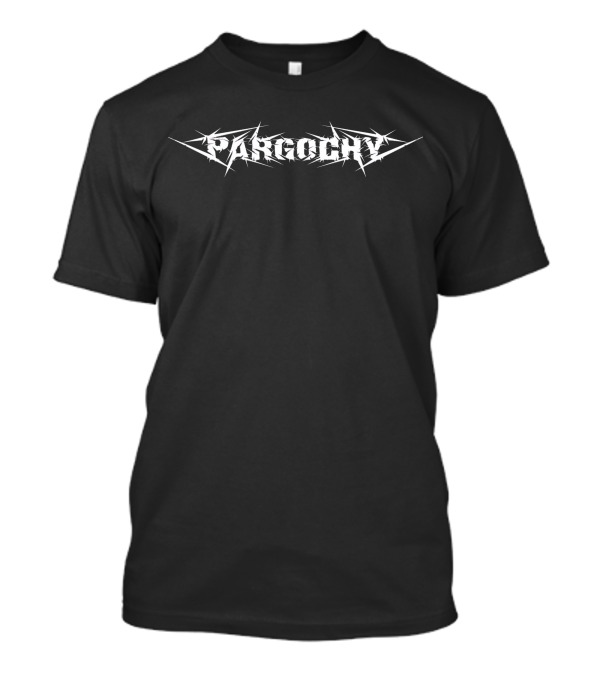Pargochy Edgy Spiked Lettering T-Shirt