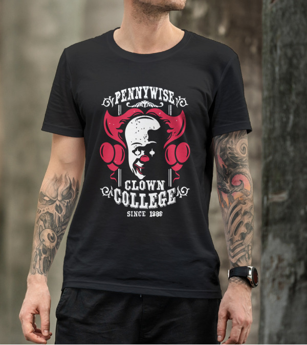 Pennywise Clown College Since 1986 Creepy Circus T-Shirt