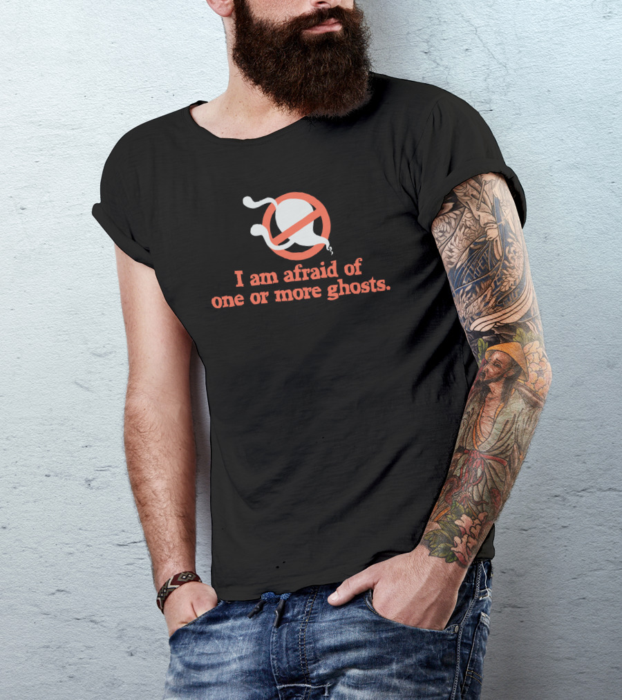 I Am Afraid Of One Or More Ghosts Phasmophobia Ghostbusters T-Shirt