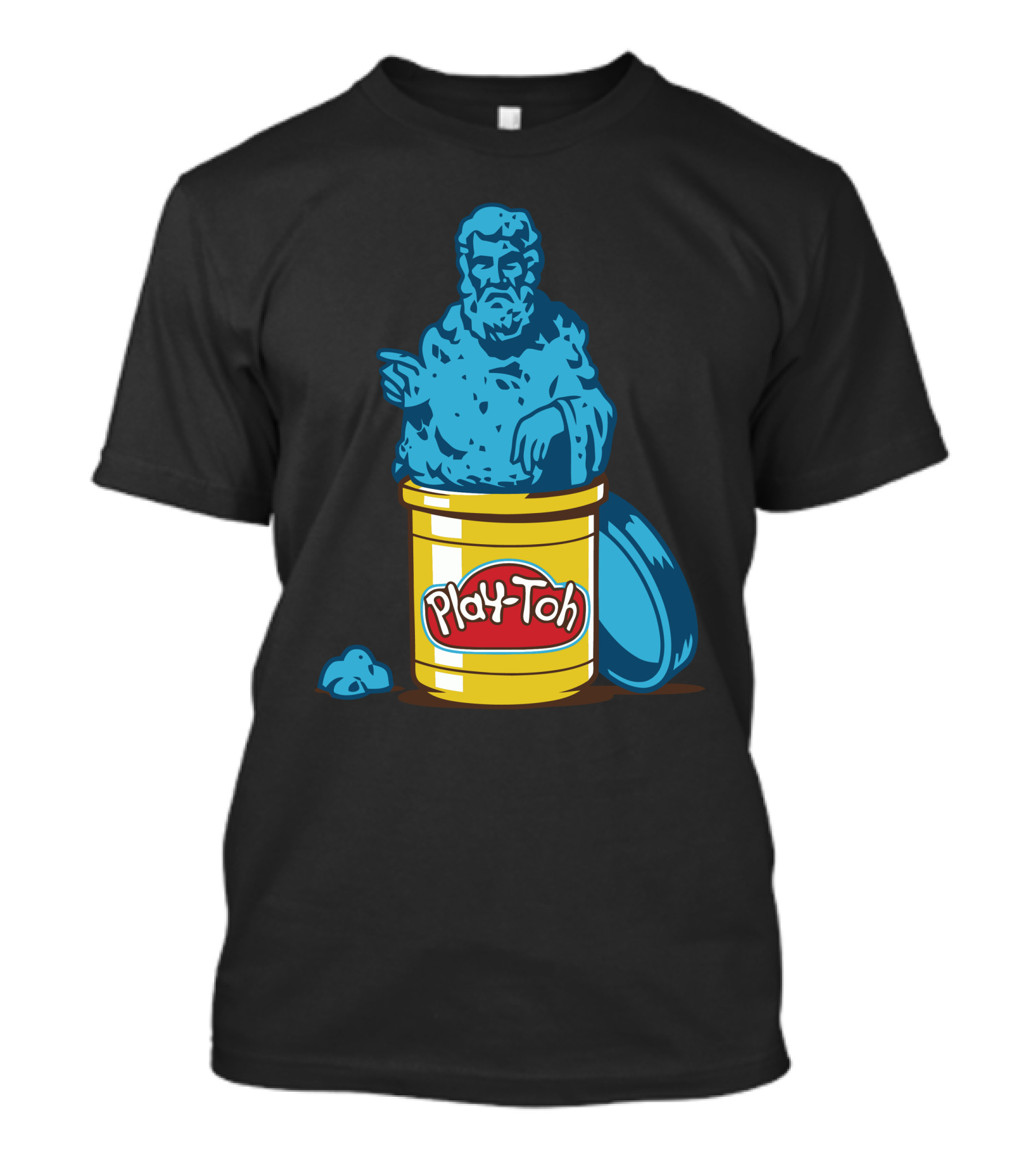 Play Toh Blue Philosopher In Yellow Container T-Shirt