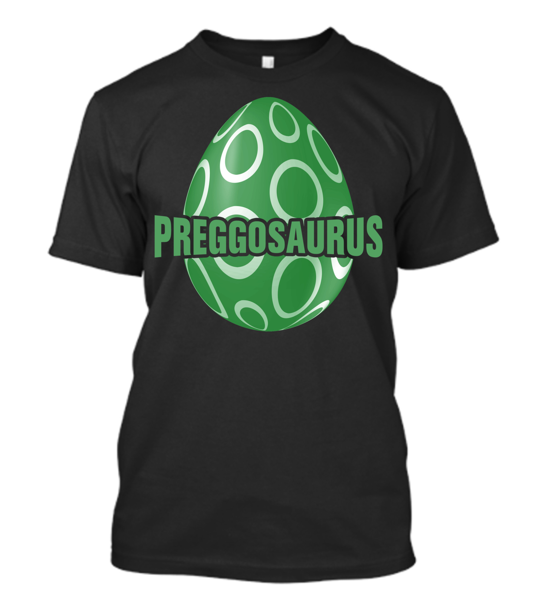 Preggosaurus Dinosaur Egg Green T-Shirt