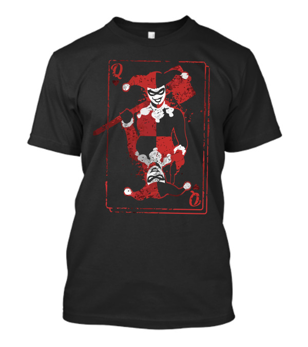 Harley Quinn Playing Card Jester Art Joker Inspiration T-Shirt