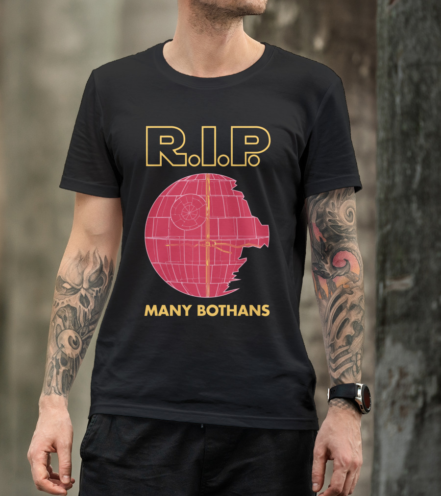 RIP Many Bothans Star Wars Death Star T-Shirt