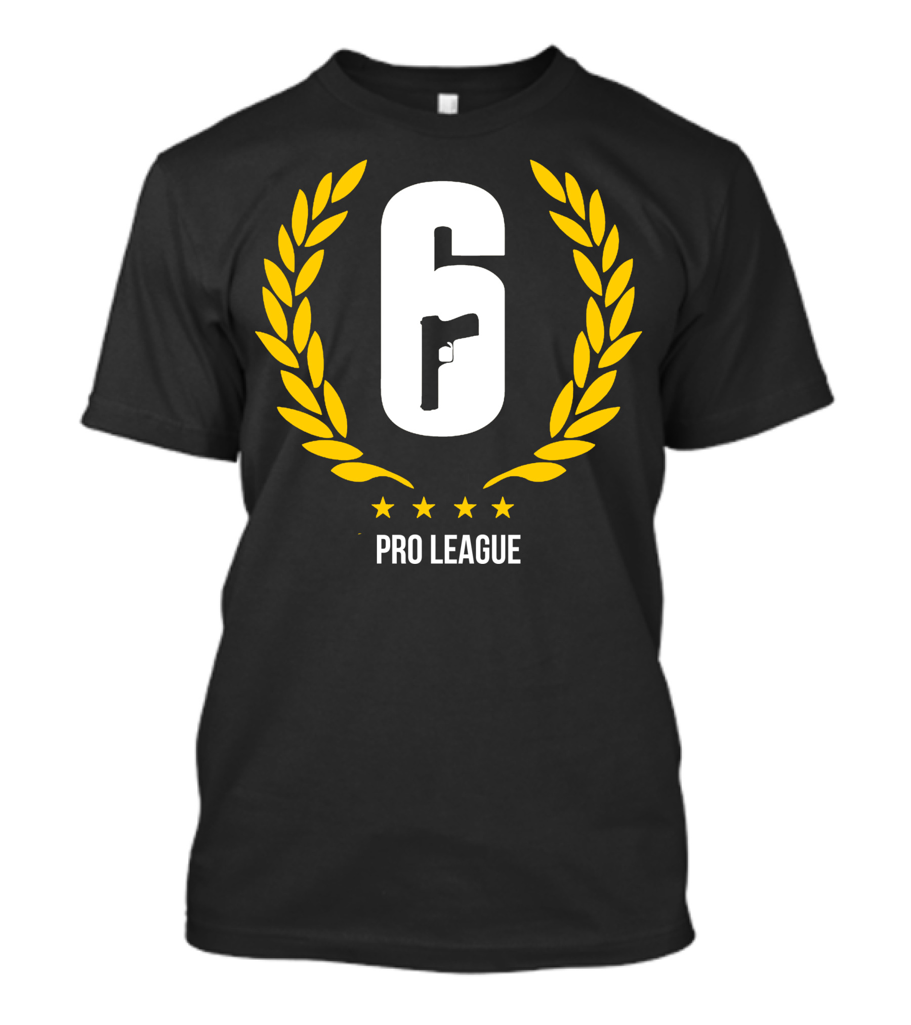 Rainbow Six Siege Pro League Logo Laurels Gun Emblem T-Shirt