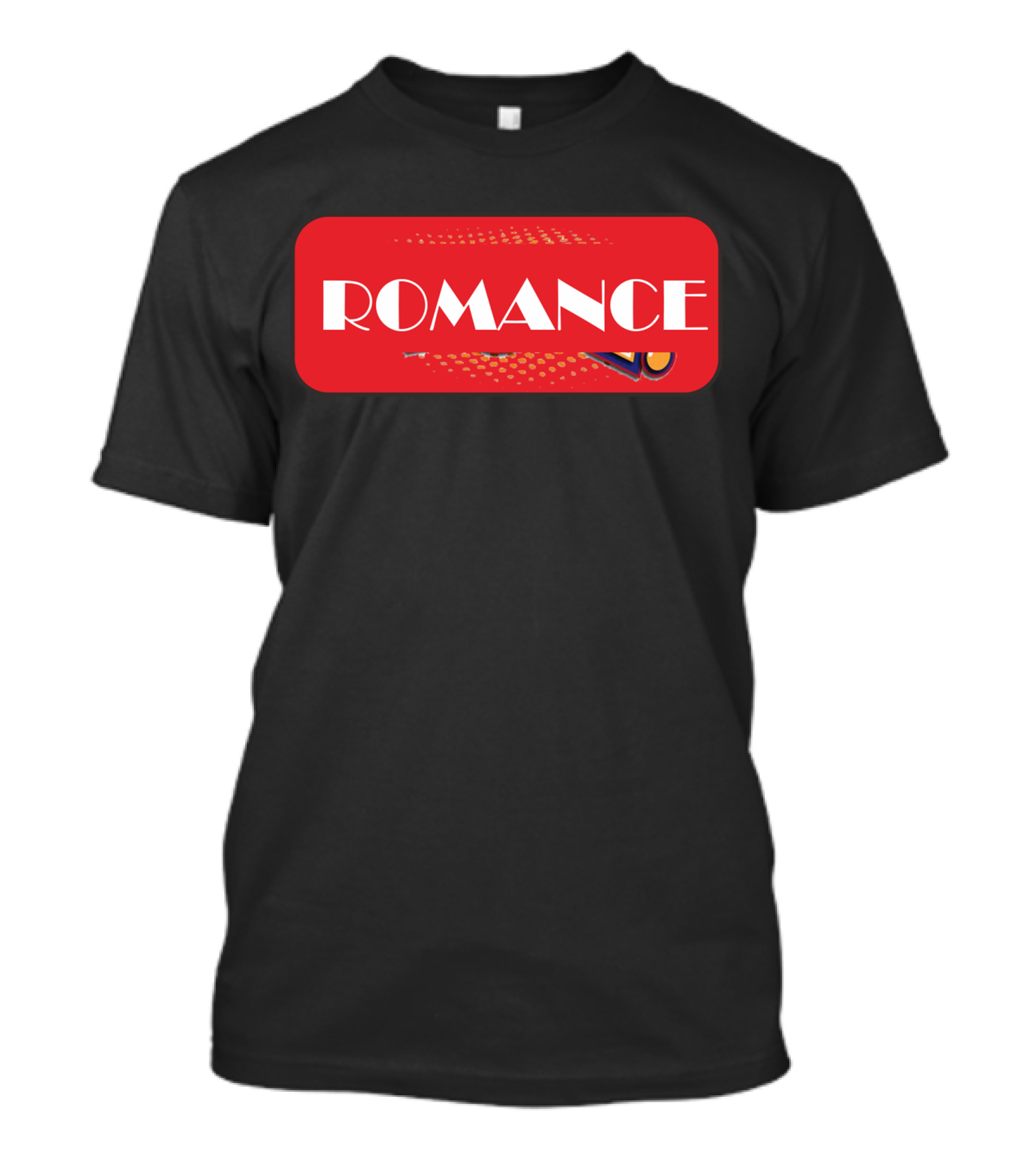 Romance Retro Pop Art Red Rectangle T-Shirt