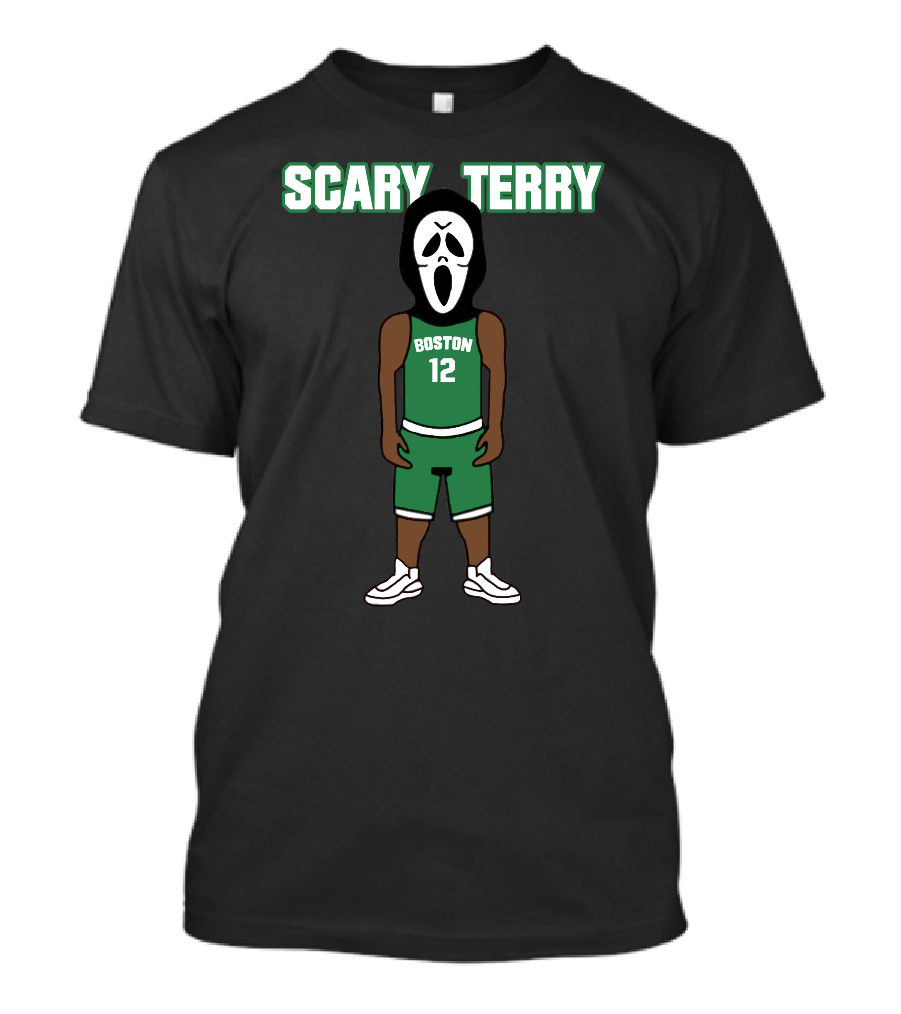 Scary Terry Boston 12 Basketball Mask Character T-Shirt