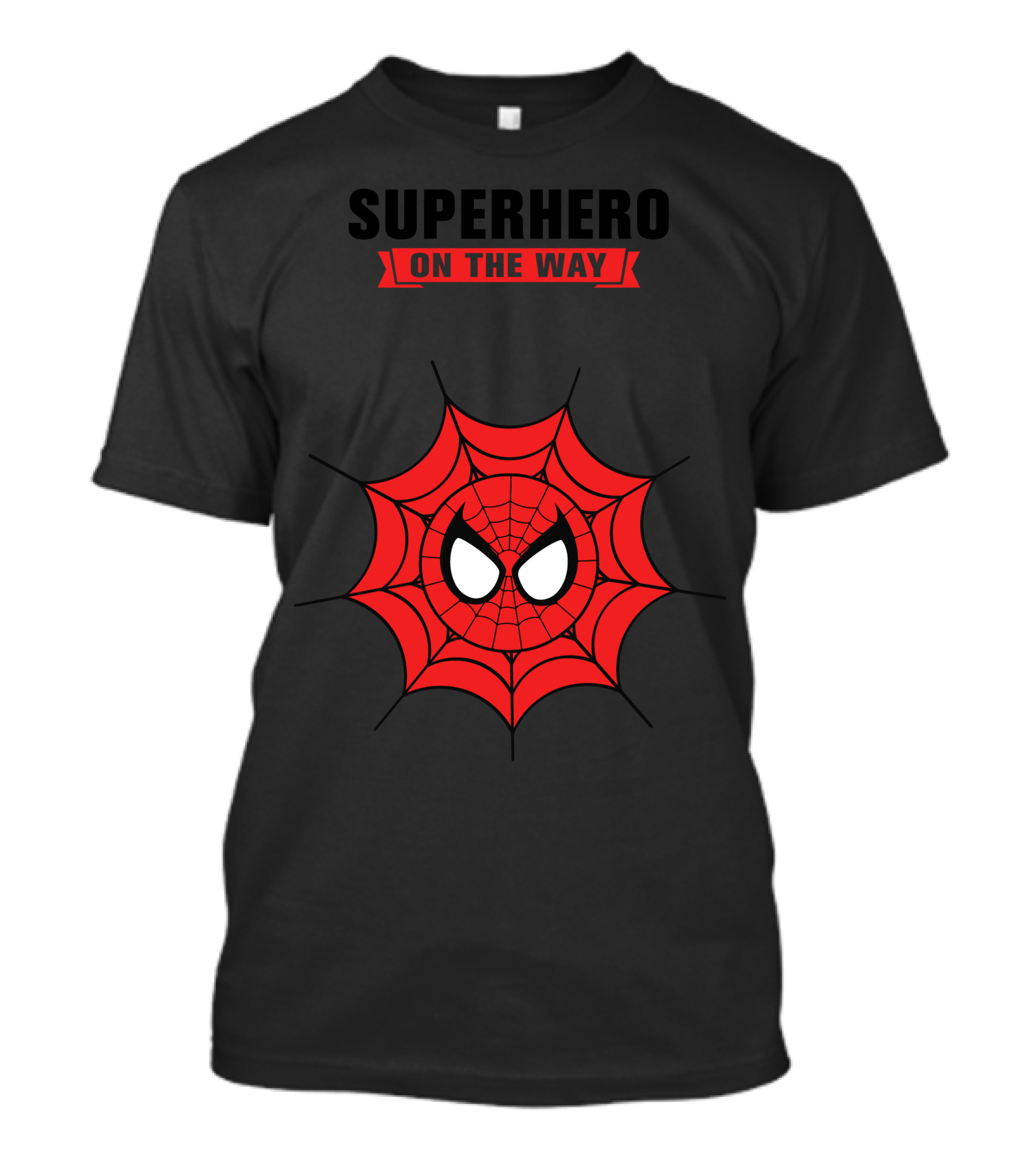 SUPERHERO ON THE WAY Spider Web Eyes T-Shirt