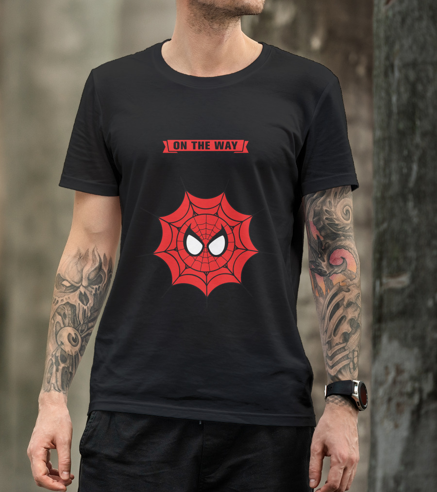 SUPERHERO ON THE WAY Spider Web Eyes T-Shirt