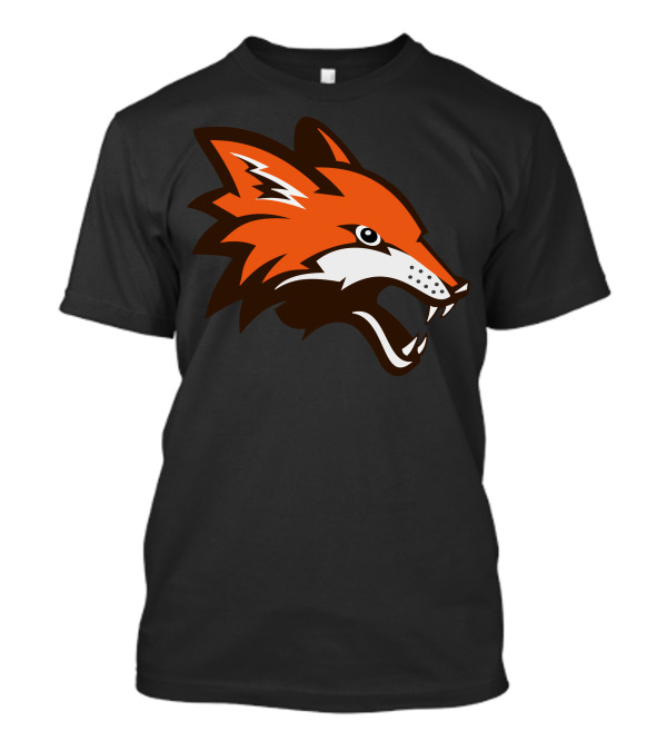 Vpn Orangge Fierce Orange Fox Head Emblem T-Shirt