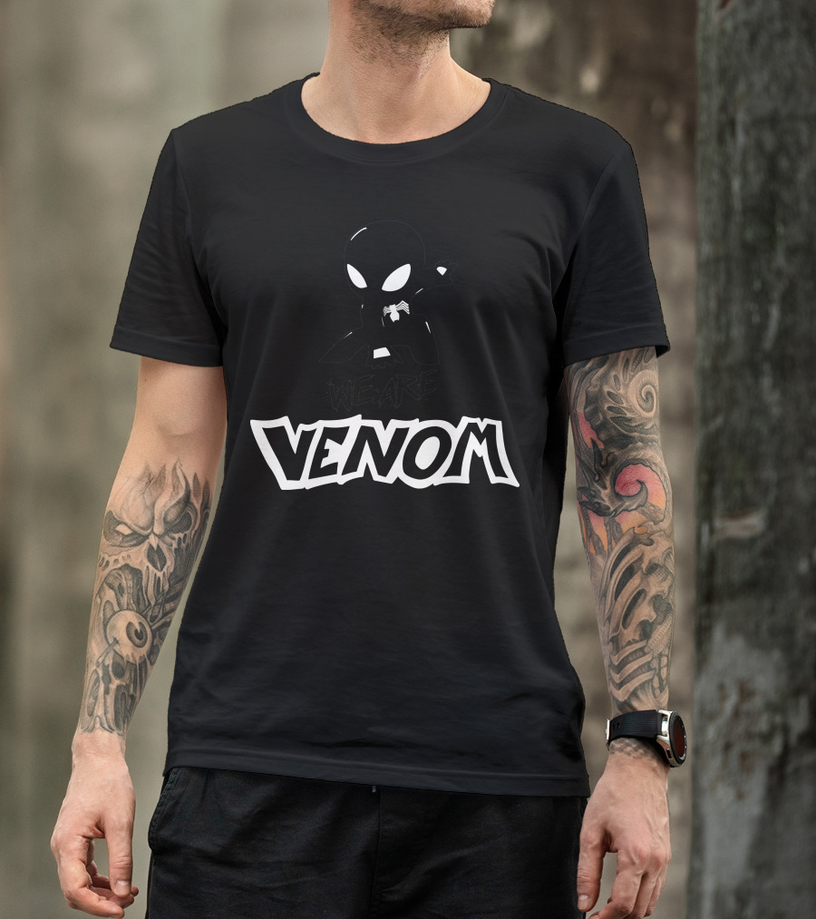 We Are Venom Chibi Spider-Man Style Character T-Shirt