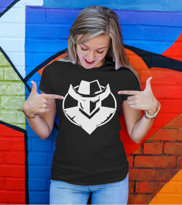 Young Guns Futuristic Cowboy Mask T-Shirt