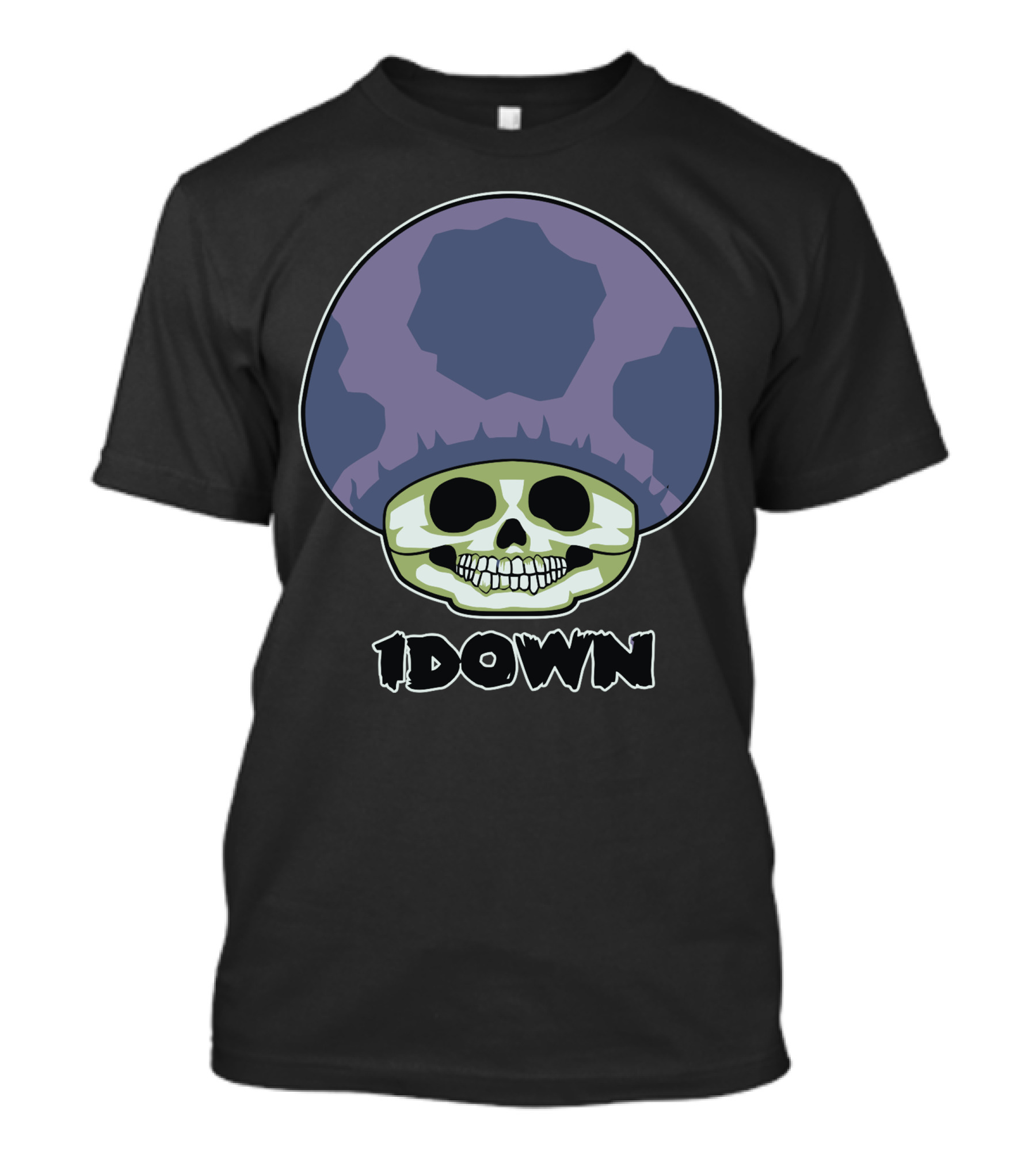 1Down Skeleton Mushroom T-Shirt