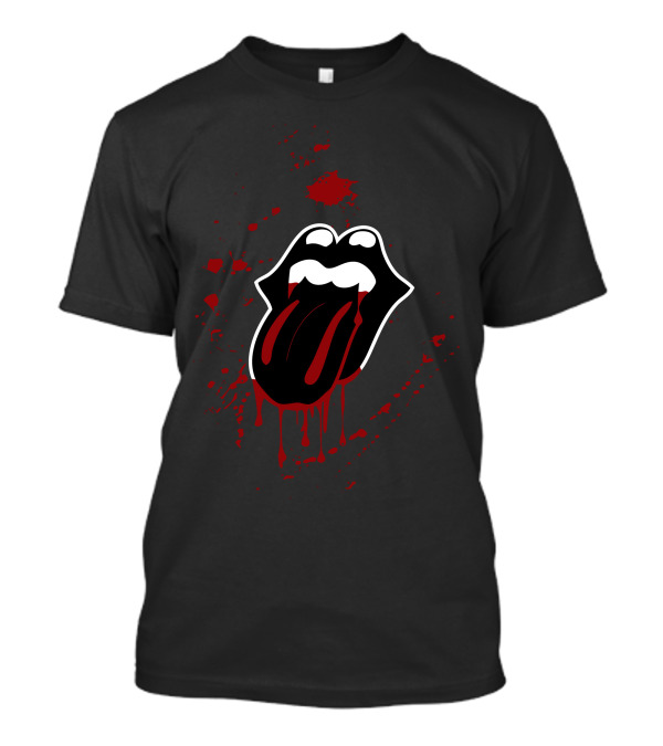 40 Bites Bloody Tongue And Lips Splat T-Shirt
