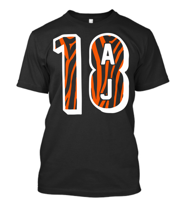 AJ Green 18 Cincinnati Bengals Tiger Stripes T-Shirt