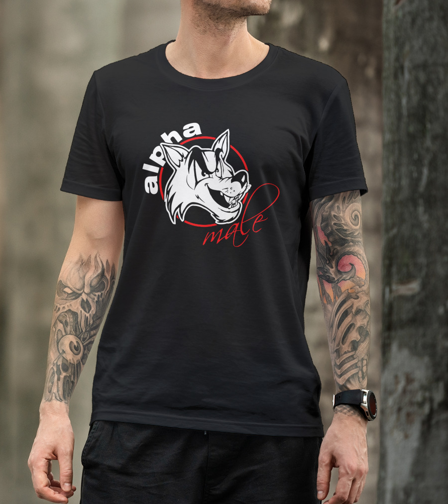 Alpha Male Wolf Head T-Shirt