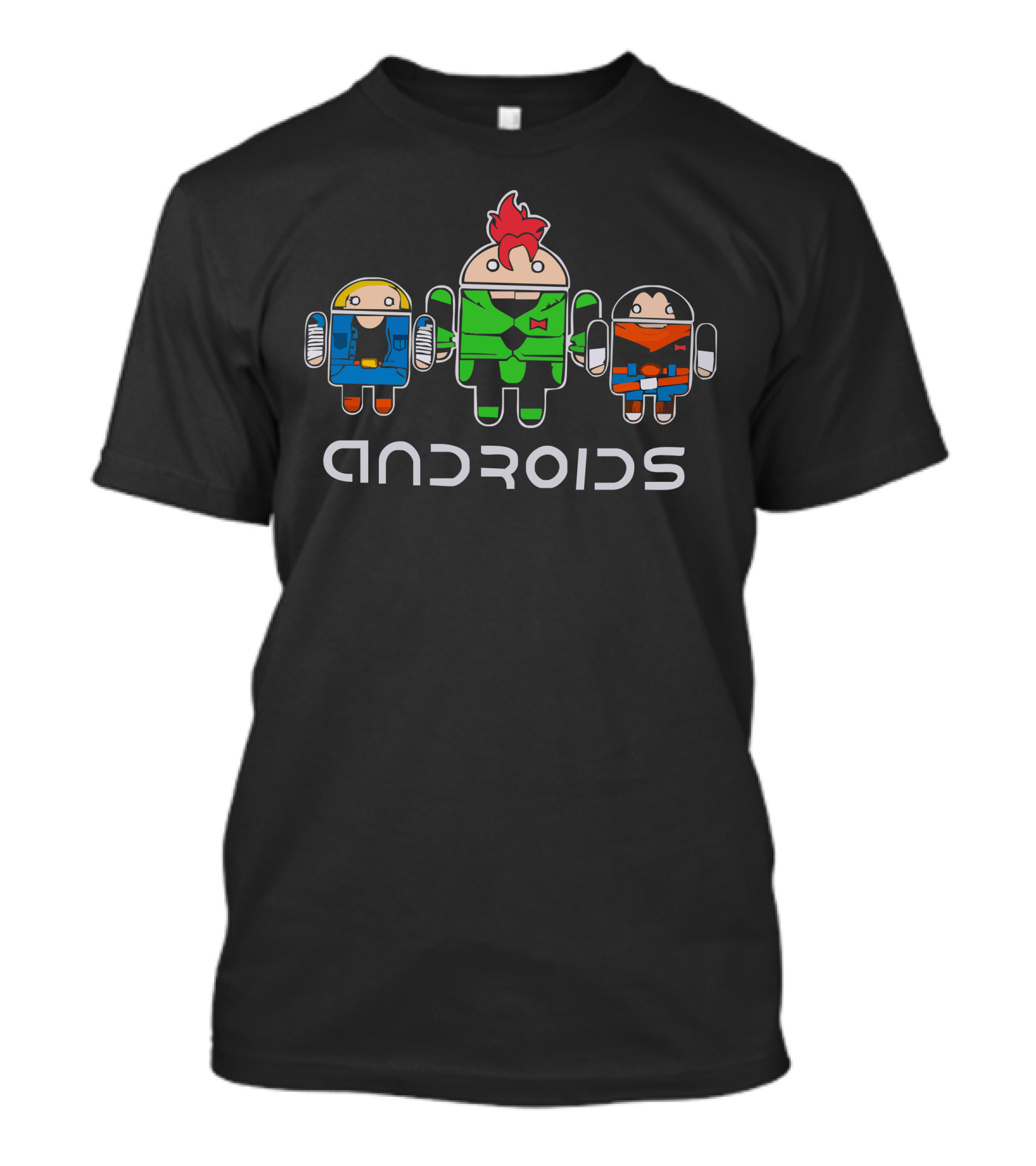 Androids Futurama And Family Guy Characters T-Shirt