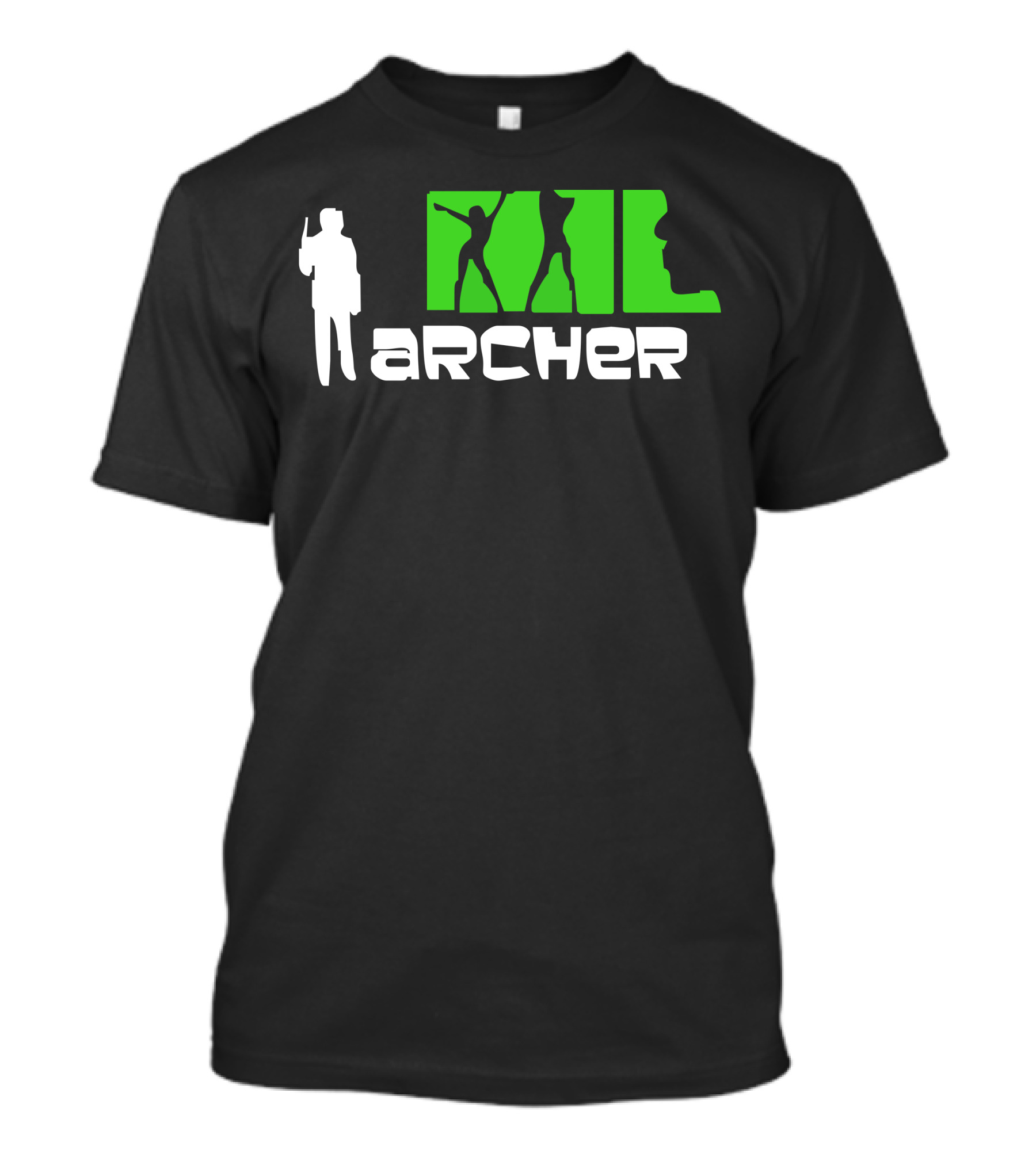 Archer Silhouette And Green Figure T-Shirt