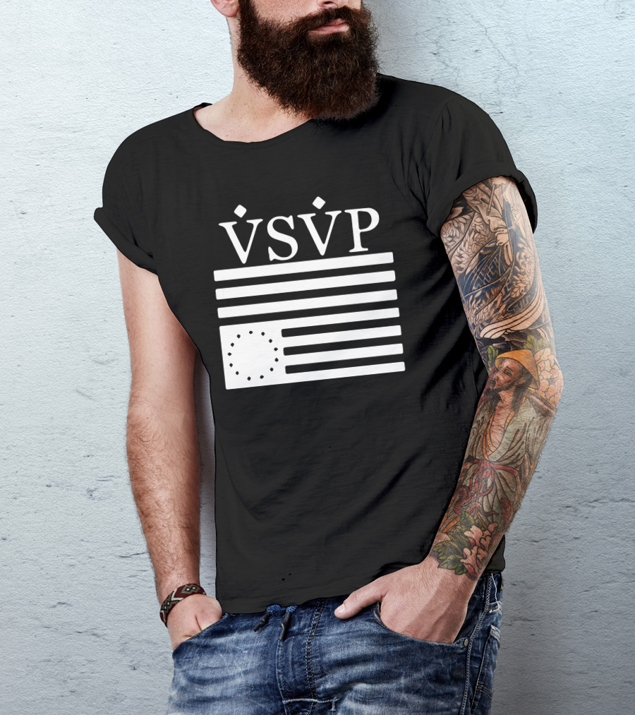 VSVP Asap Rocky Iconic Flag Motif T-Shirt