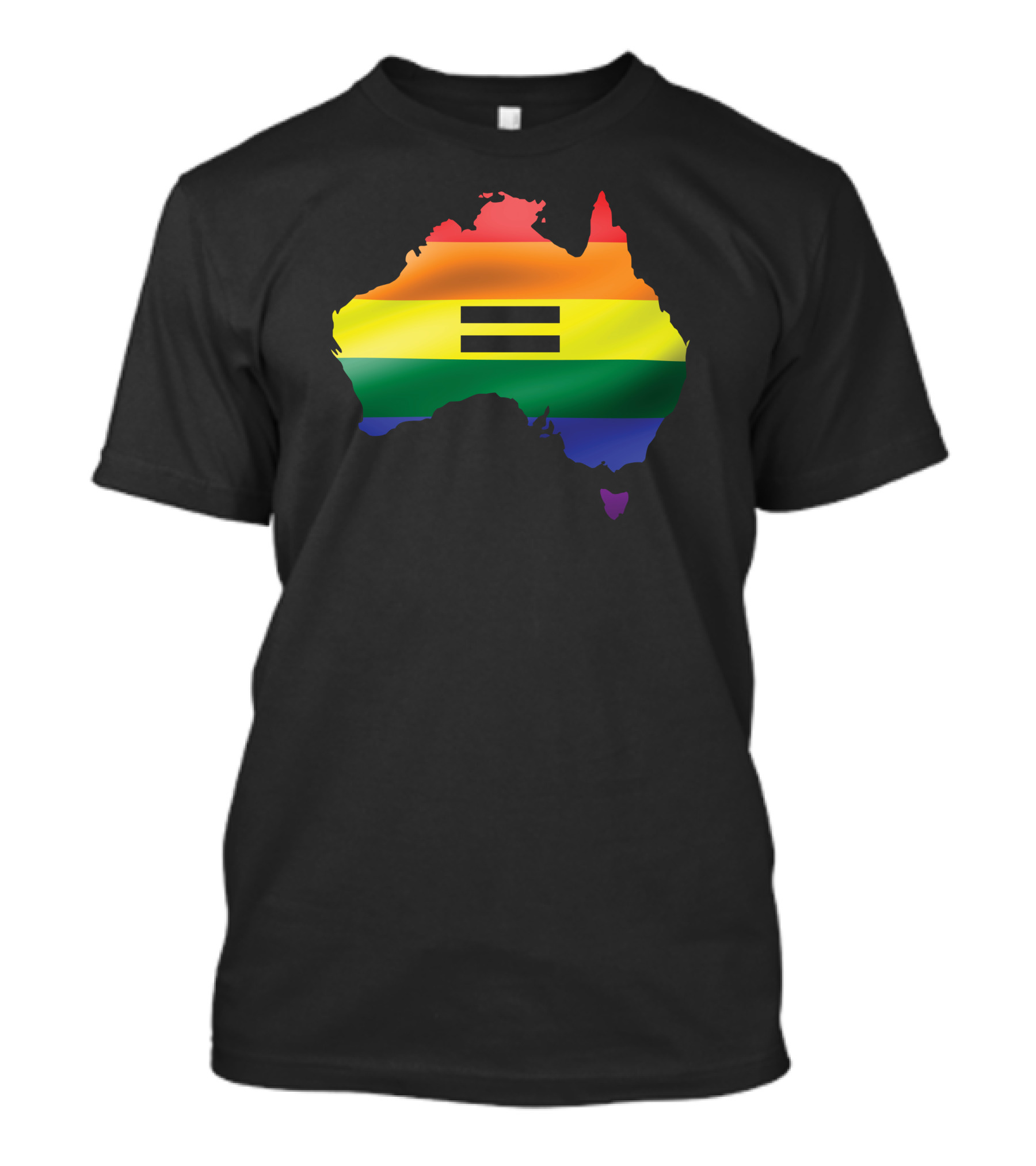Australia Rainbow Equality Map T-Shirt