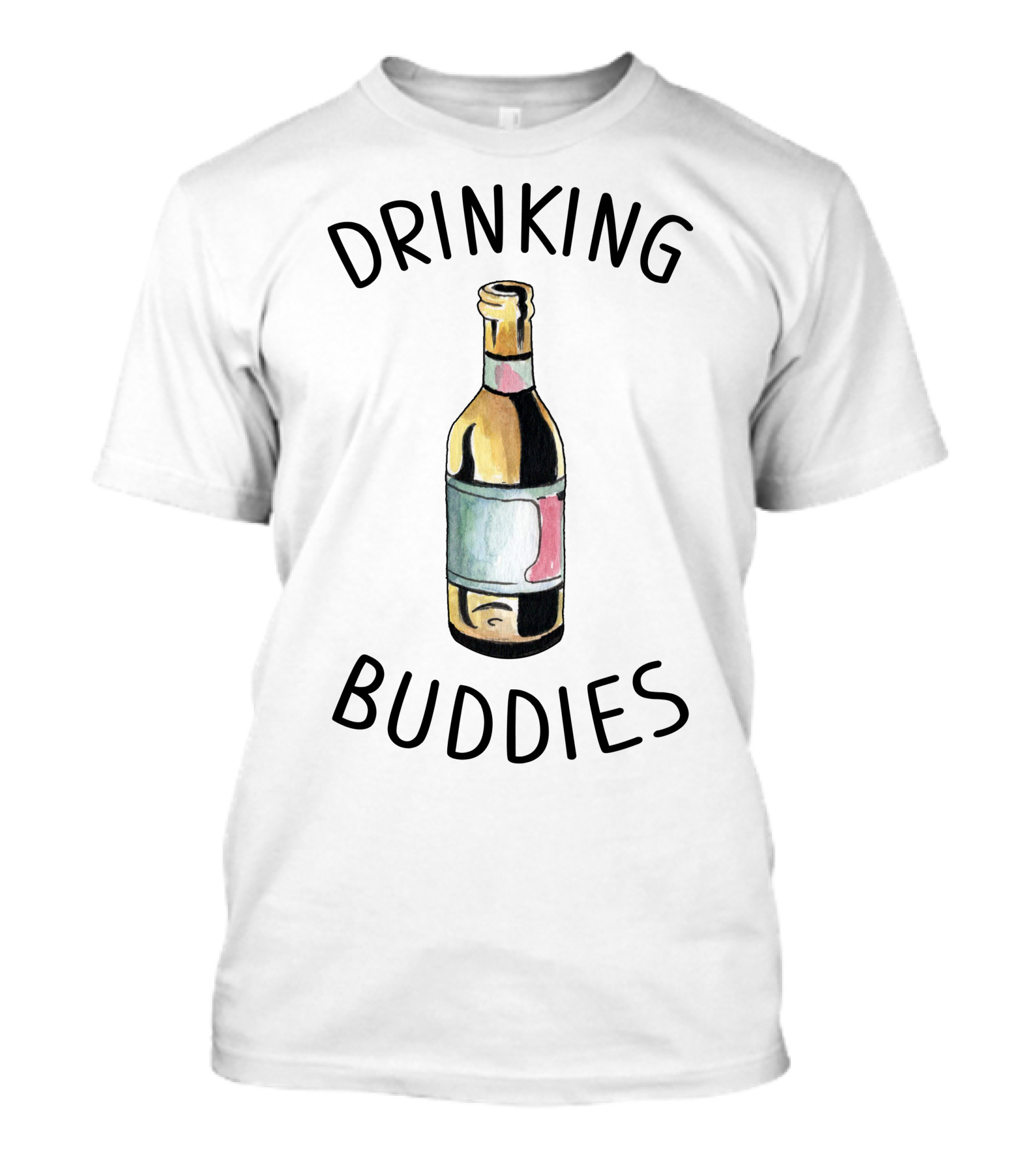 Drinking Buddies Bottle Family Milk And Beer T-Shirt