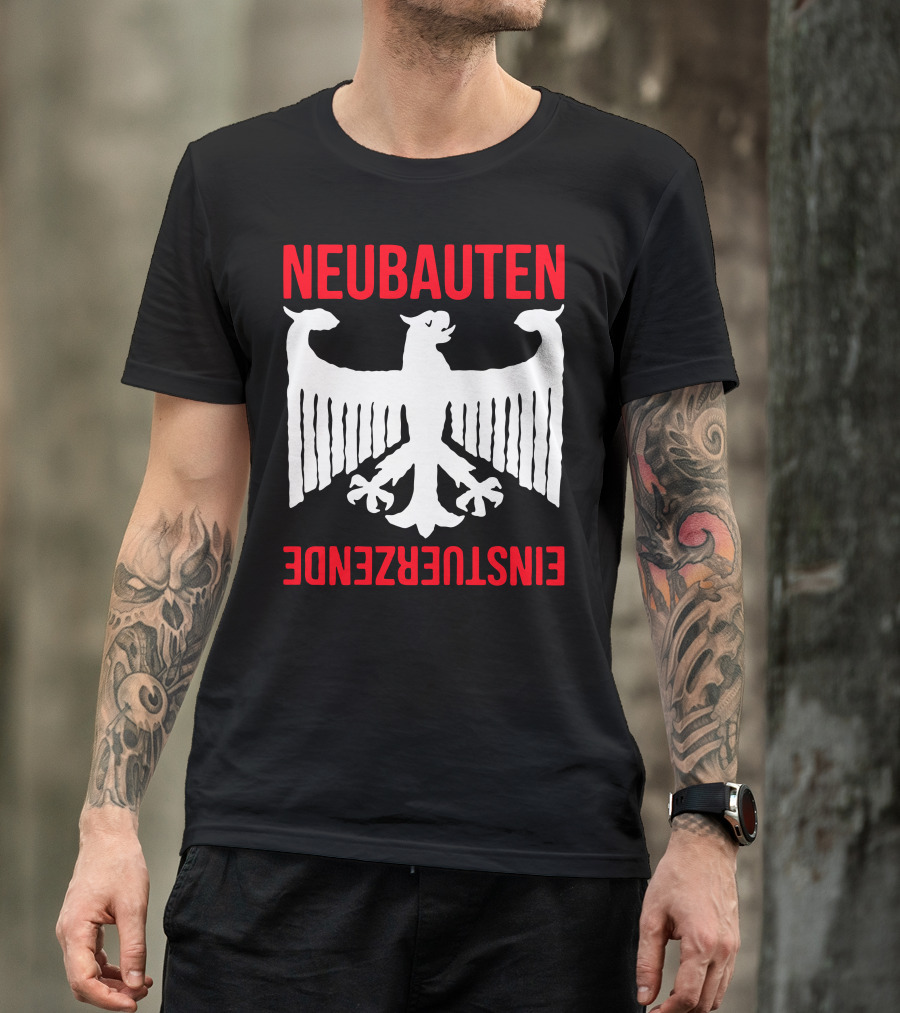 NEUBAUTEN Einsturzende Eagle Motif T-Shirt