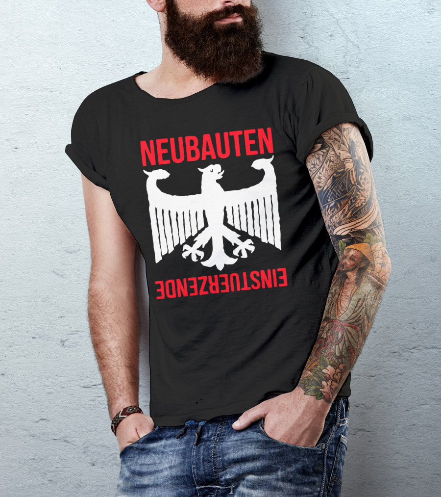 NEUBAUTEN Einsturzende Eagle Motif T-Shirt