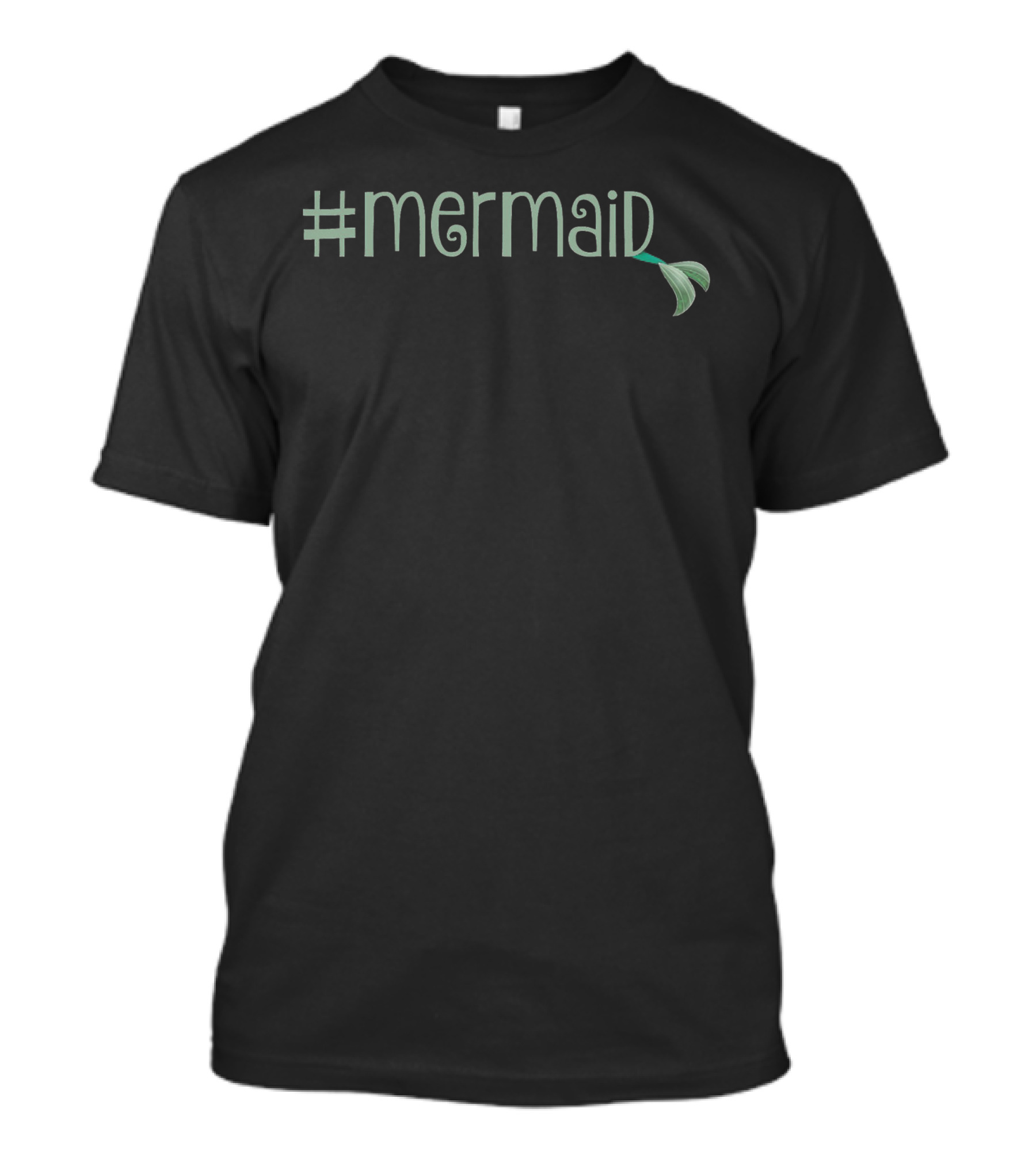 Mermaid With Green Tail T-Shirt