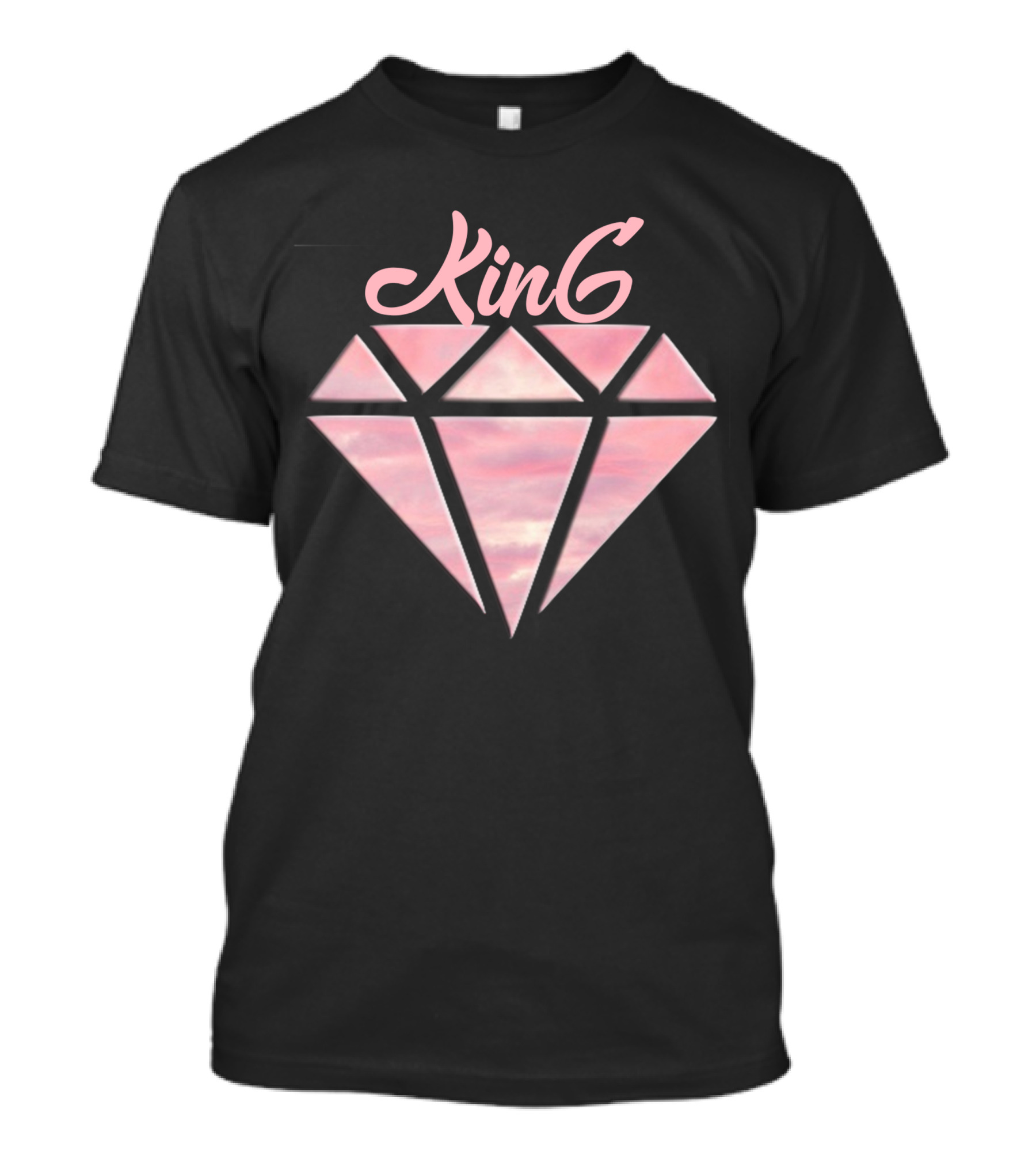 King Diamond Pink Sky Geometric T-Shirt