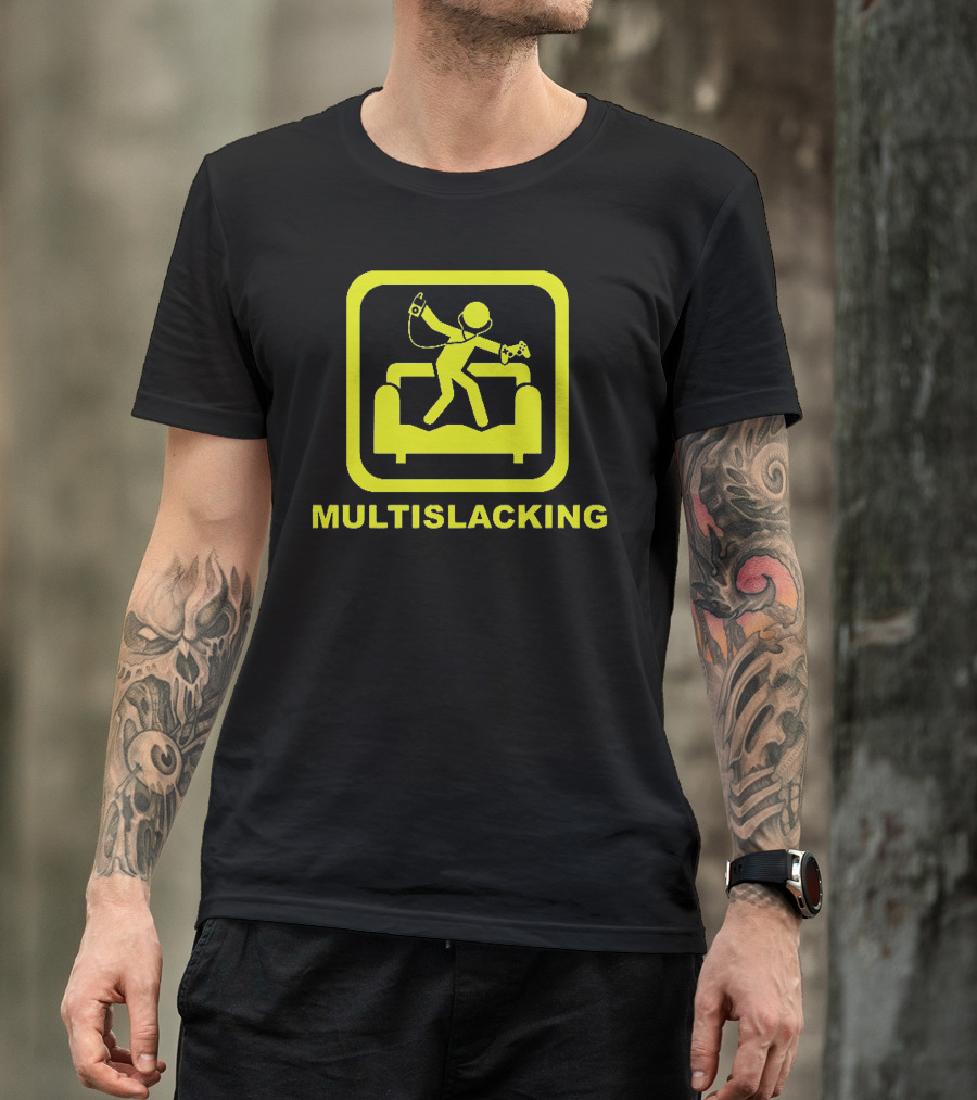 MULTISLACKING Couch Gaming Entertainment T-Shirt