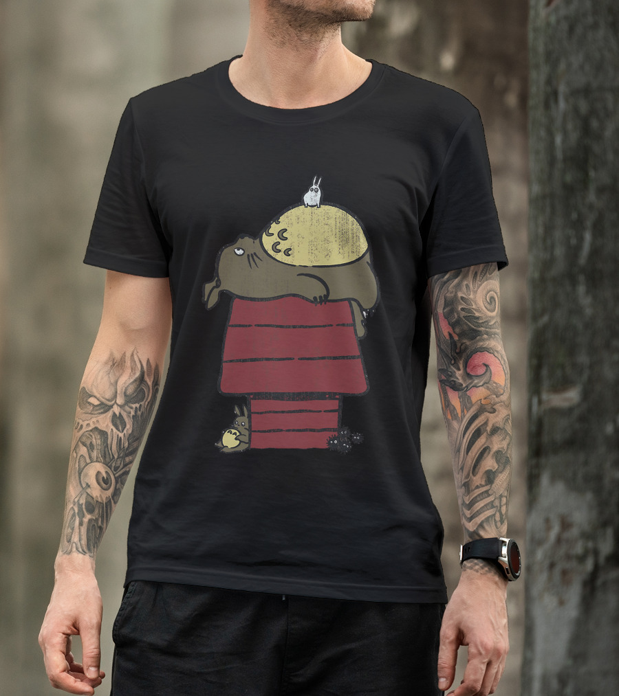 My Neighbor Totoro Snoopy Cross Over Fan T-Shirt