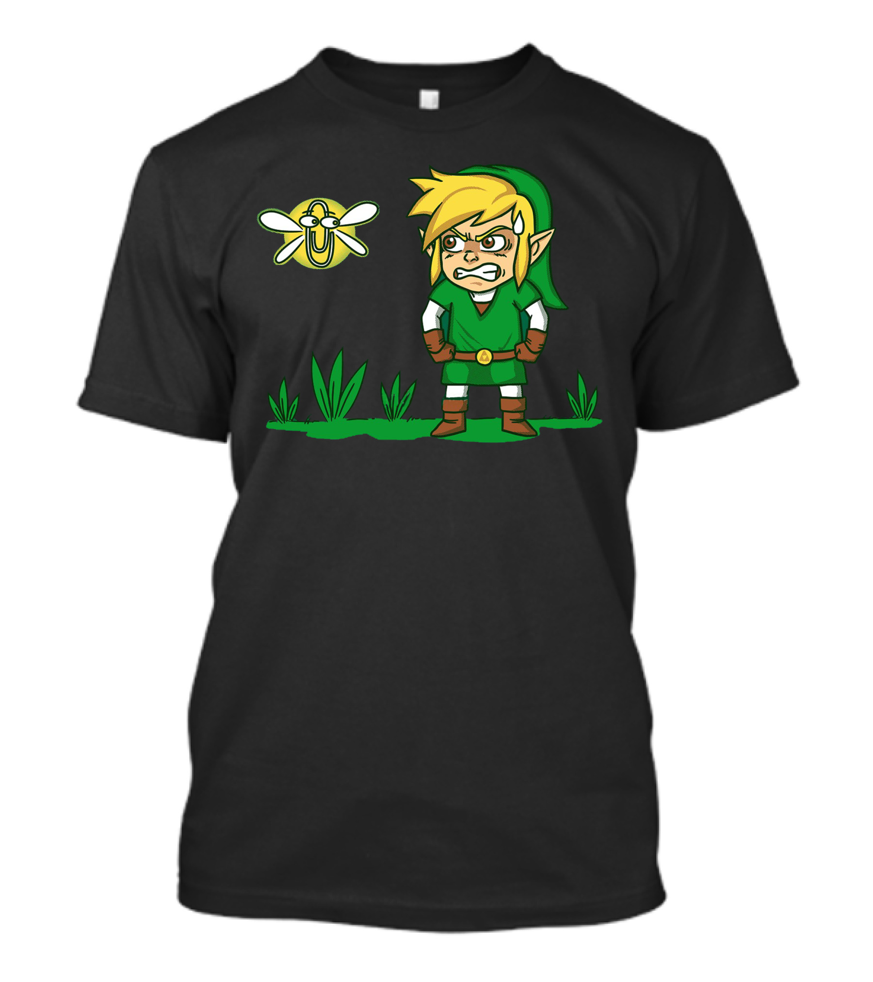 Navi Link Grumpy Green Elf Hero Game Forest T-Shirt