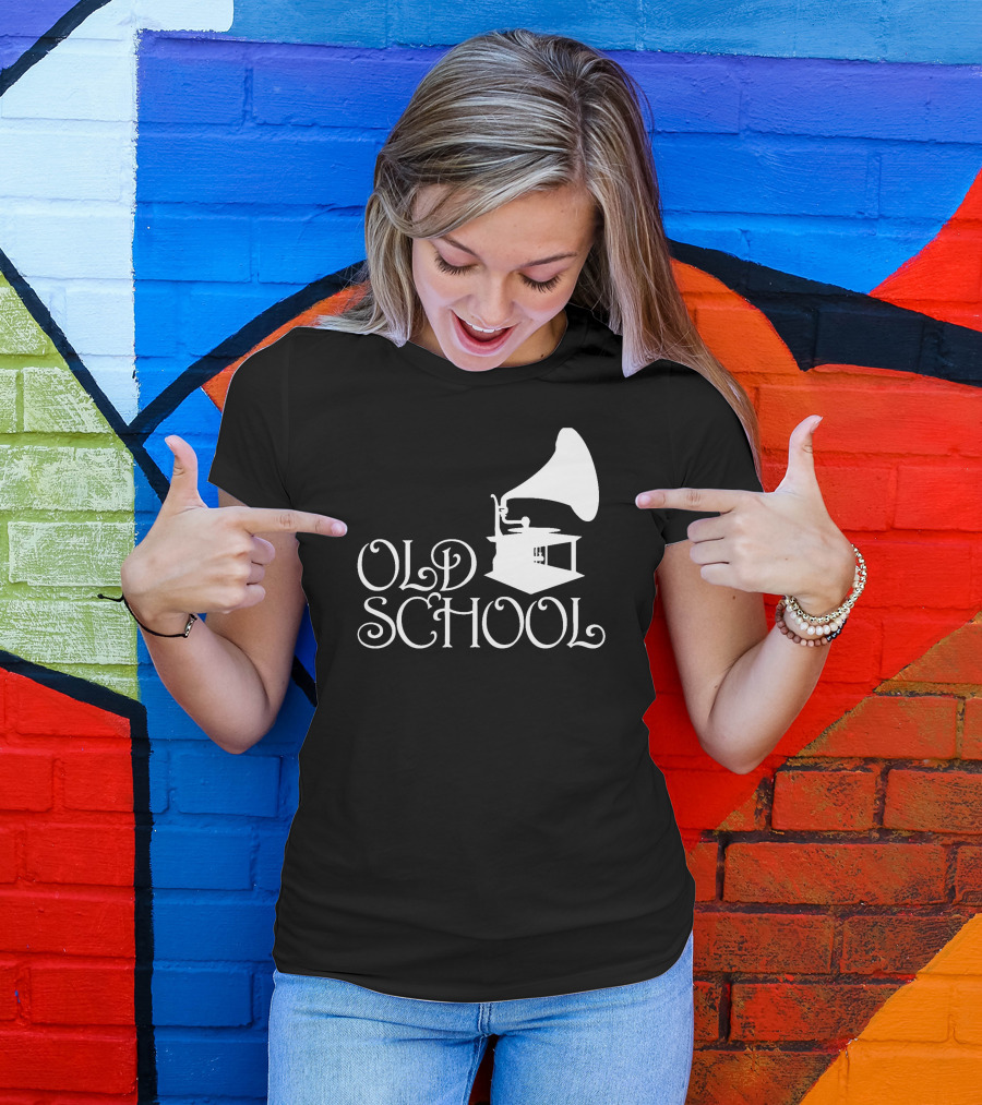 OLD SCHOOL Gramophone T-Shirt