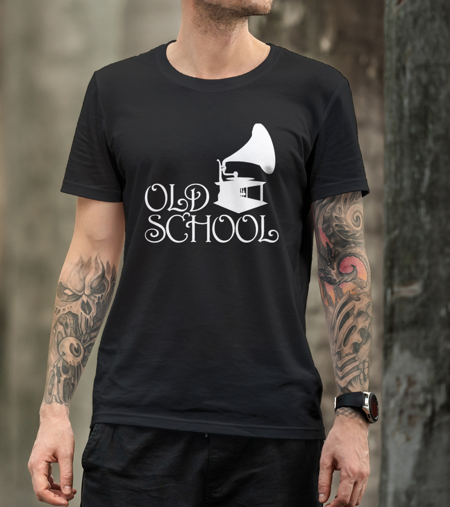 OLD SCHOOL Gramophone T-Shirt