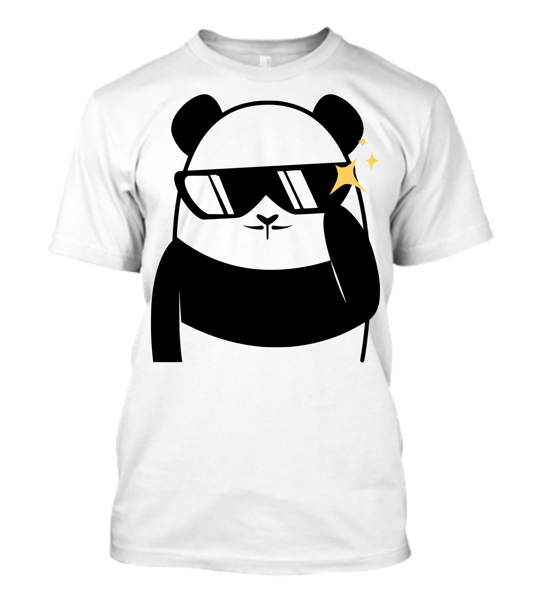 Panda Bear Sunglasses Sparkle T-Shirt