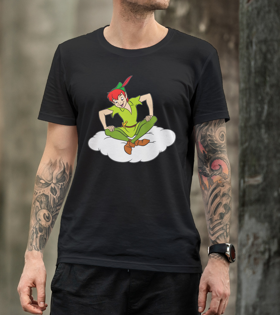 Peter Pan Sitting On Cloud Return To Never Land T-Shirt