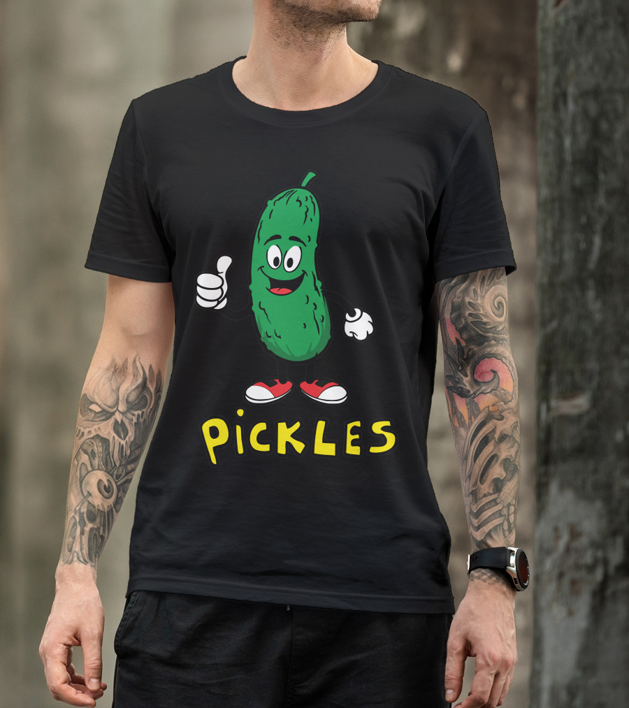 Pickles Cartoon Character Thumbs Up In Sneakers T-Shirt