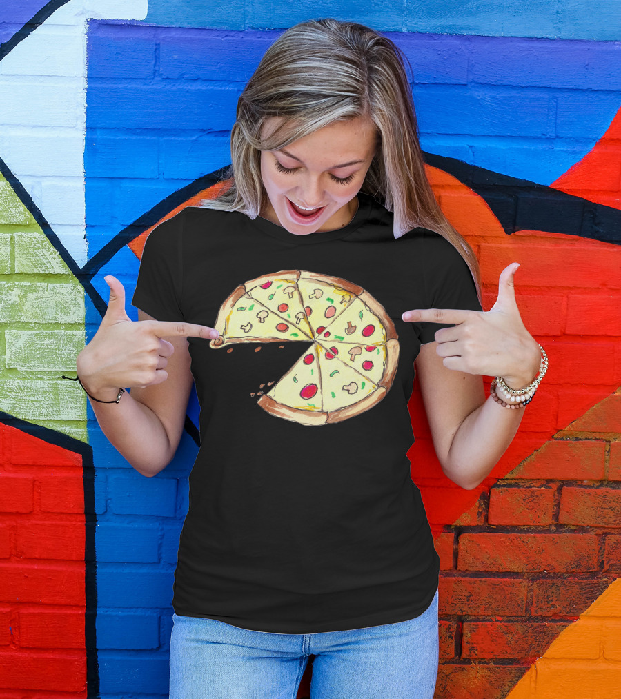 Pizza Slice With Mushrooms And Pepperoni T-Shirt