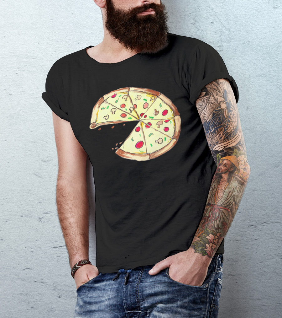 Pizza Slice With Mushrooms And Pepperoni T-Shirt