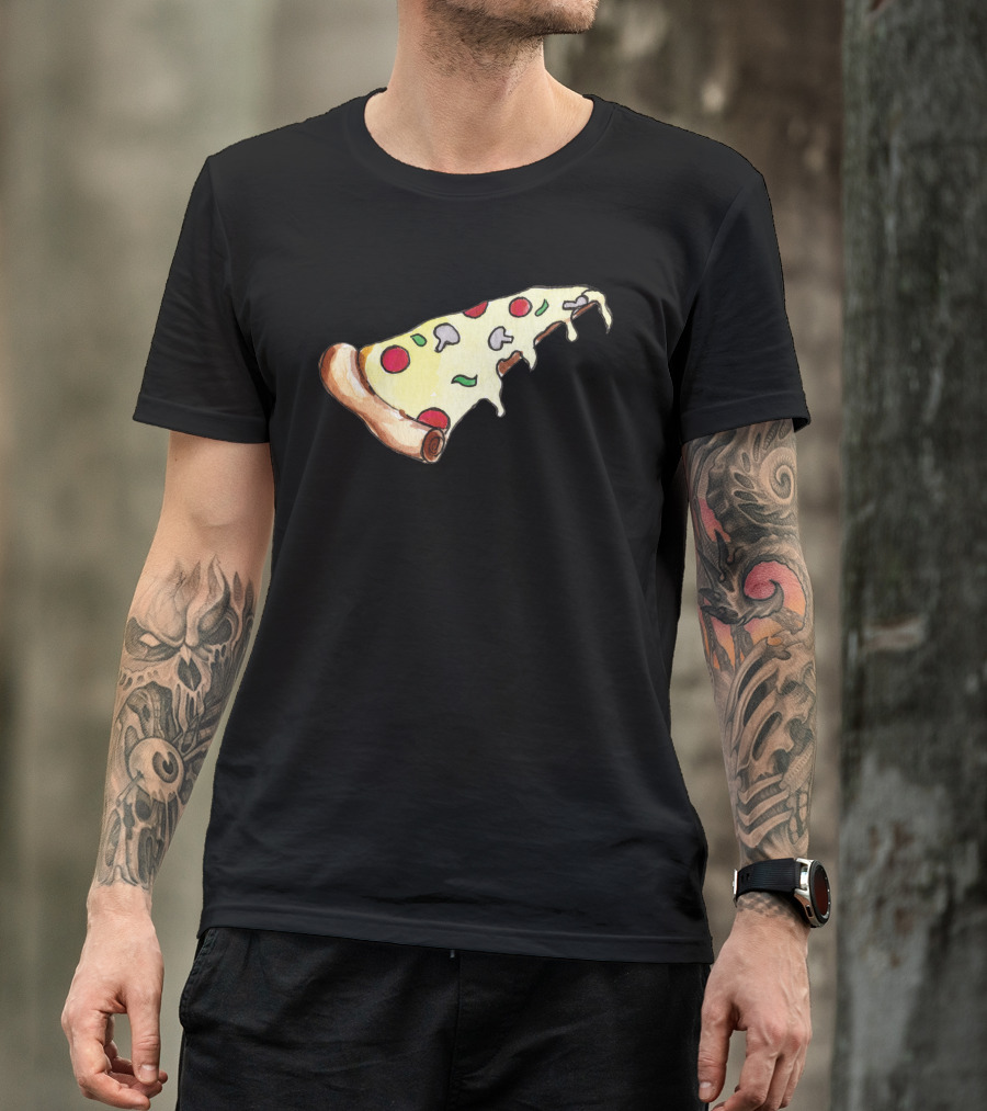 Pizza Slice With Pepperoni And Mushrooms T-Shirt