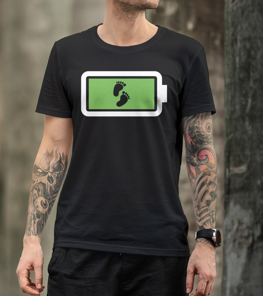 Powerfull Son Recharge Footprints T-Shirt