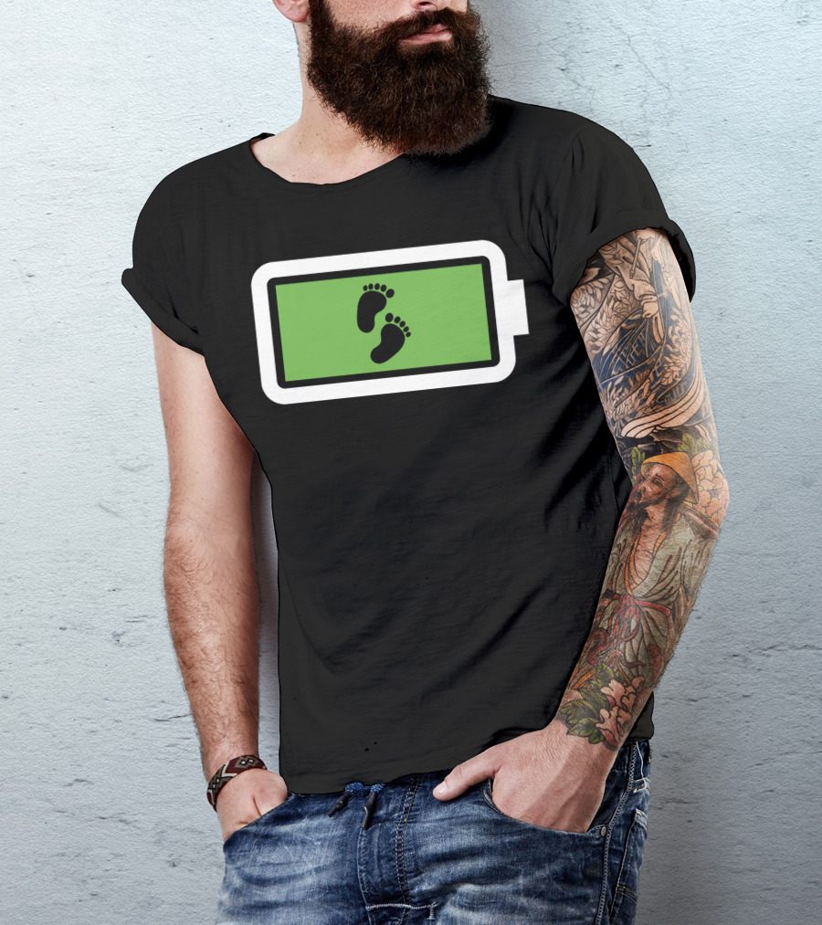 Powerfull Son Recharge Footprints T-Shirt