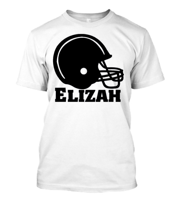 Elizah Football Helmet Promo Football T-Shirt
