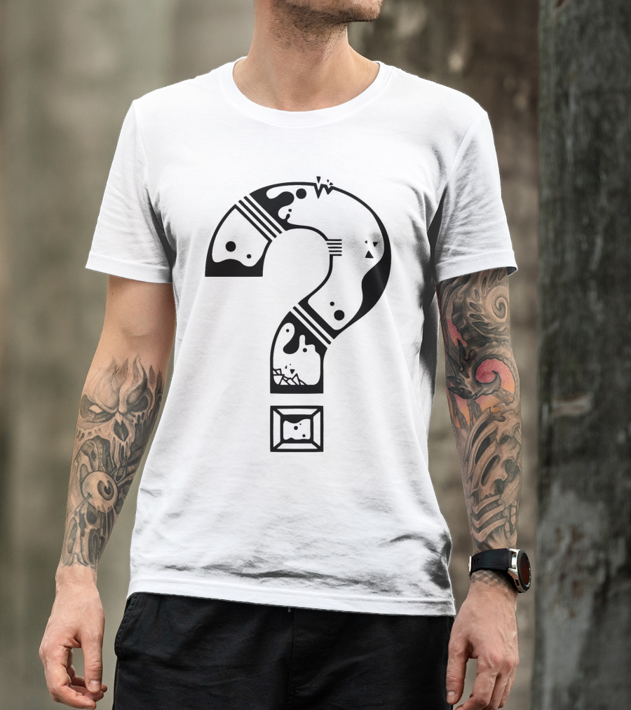 Question Mark Super Mario Bros Blocks And Characters Elements T-Shirt