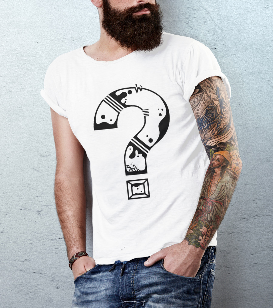 Question Mark Super Mario Bros Blocks And Characters Elements T-Shirt