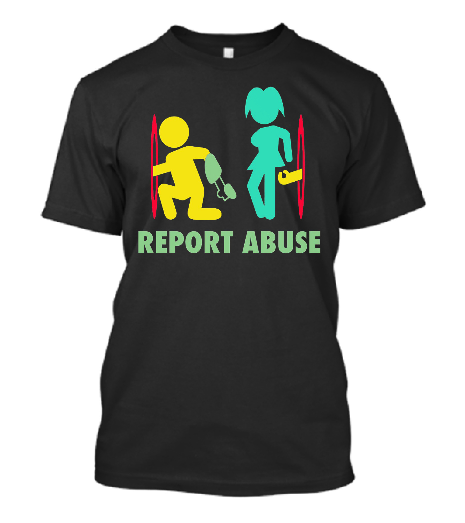 Report Abuse Portal Inspired Symbolic T-Shirt